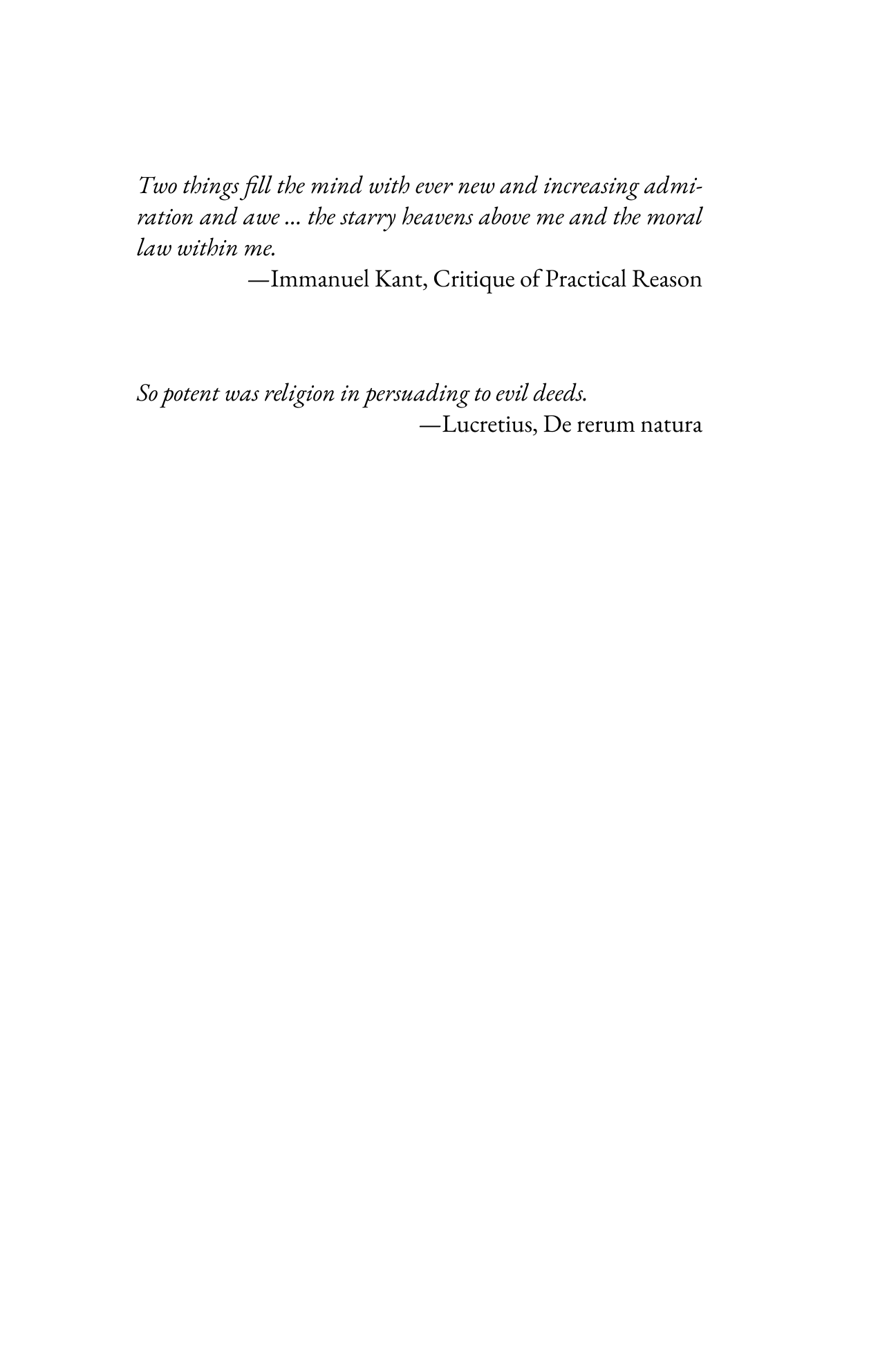 Epigraph page